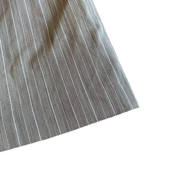 Escada Grey Pinstripe Pencil Skirt New Wool Luxury Office Size 42 Large Women's - Picture 4 of 10